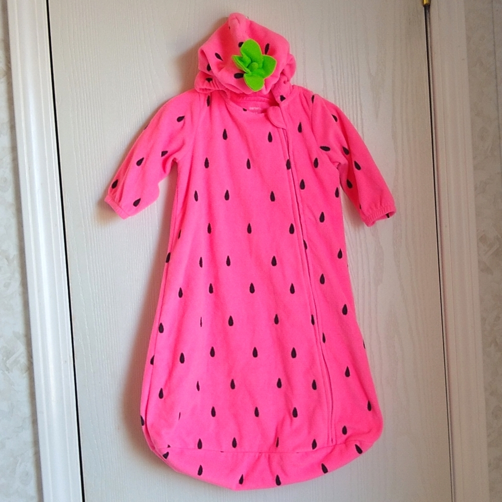 Carter's Watermelon fleece sleep sack